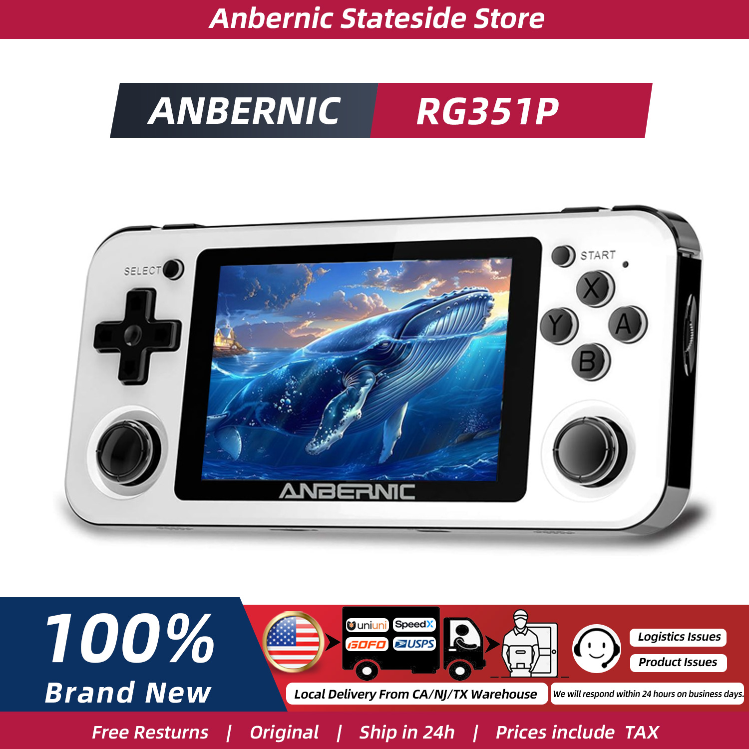 Gaming Console Minecraft - Портативная ретро-игровая консоль ANBERNIC RG351P с