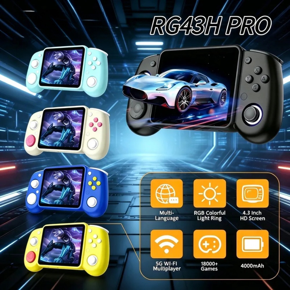 Gaming Console Under 500 - Портативная ретро-игровая консоль RG43H Pro с