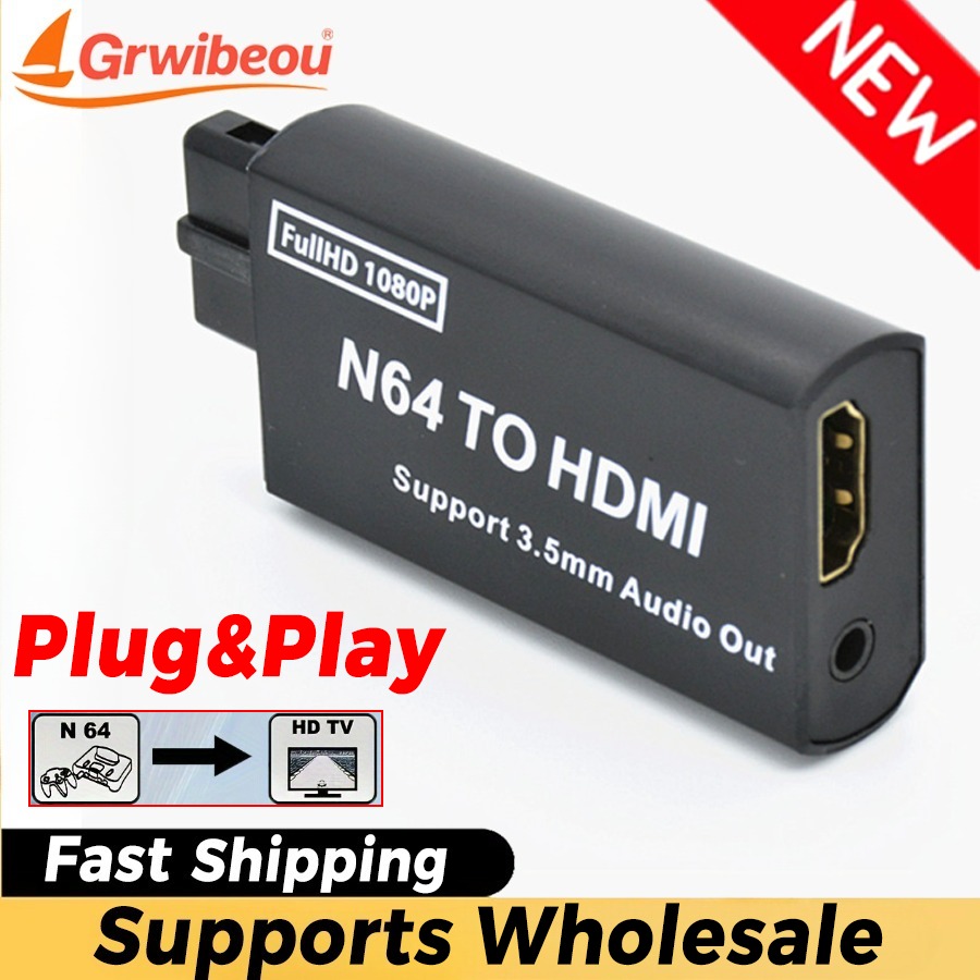 Gaming Console Nintendo - Grwibeou 1080P N64 в HDMI-совместимый конвертер