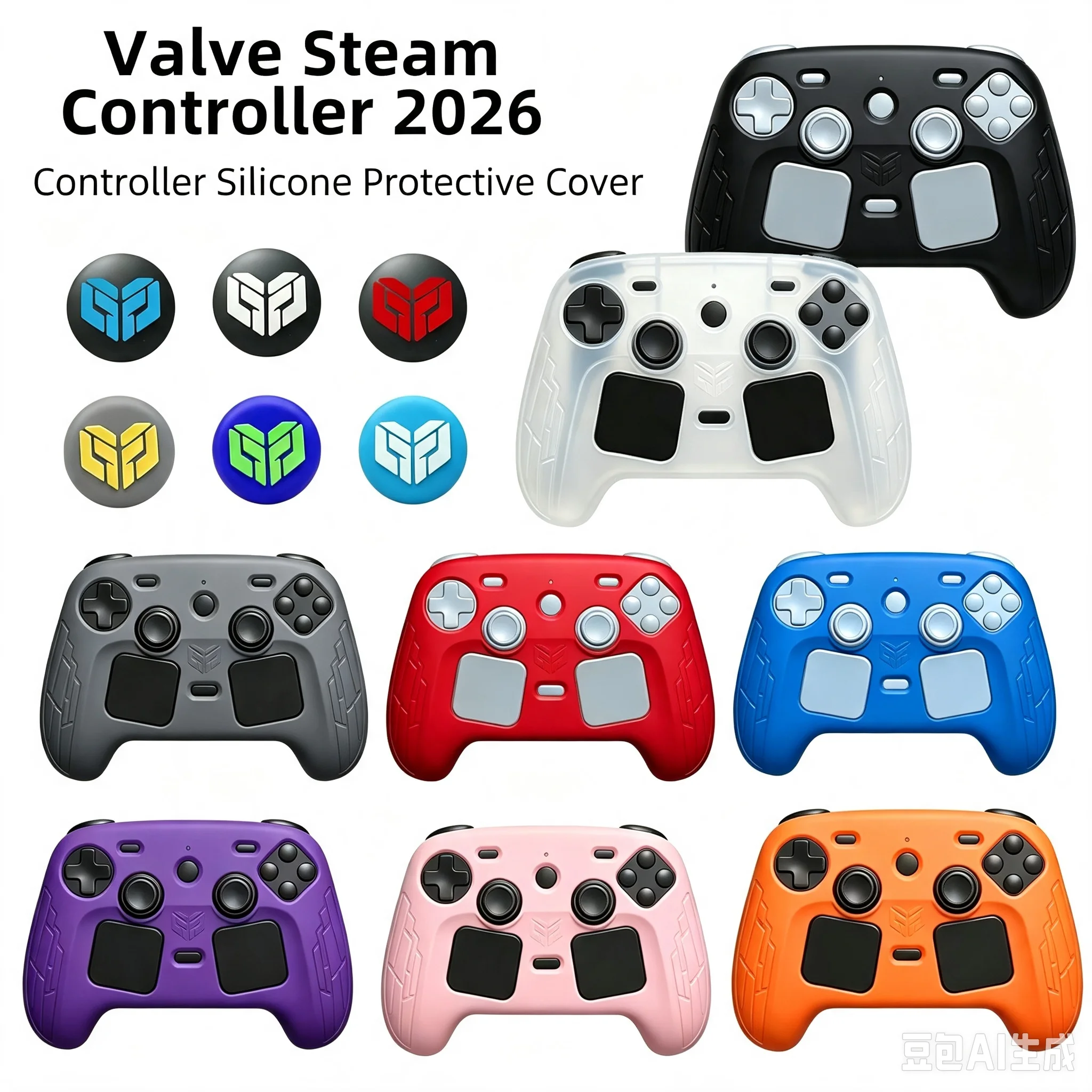 Ps5 Controller Cover - Противоскользящий силиконовый чехол для контроллера Steam