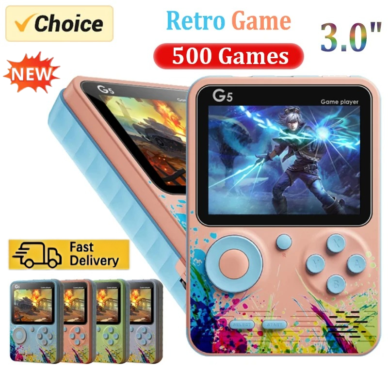 Gaming Console Under 500 - Портативная игровая консоль Retro G5 с