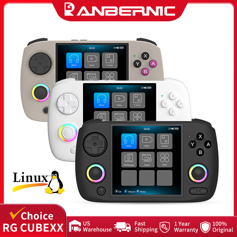 Gaming Console Minecraft - Портативная игровая консоль ANBERNIC RG CubeXX,
