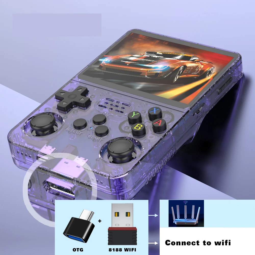 R36S (WiFi) RTL8188FTV USB-клю – обзор и цена Gaming Console R36H