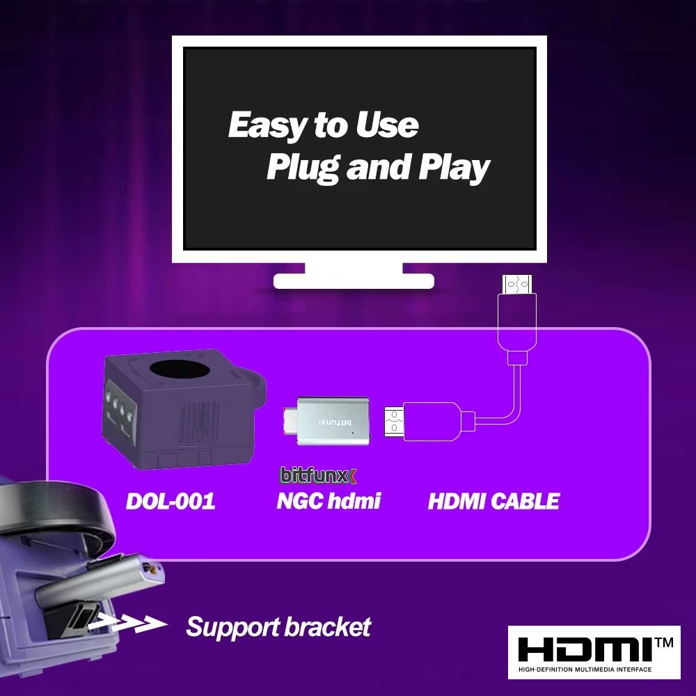 Bitfunx GC Видео HDMI ™   Адап – обзор и цена Gaming Console Nintendo